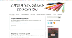 Desktop Screenshot of cajsatengblad.com
